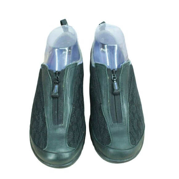 Merell Enlighten Glitz Breeze Black Nylon Front Zip Flat Loafer Shoes Size 7.5 - Picture 5 of 9